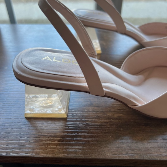 Aldo Women's Elegant Pink Slingback Heels - Picture 3 of 5